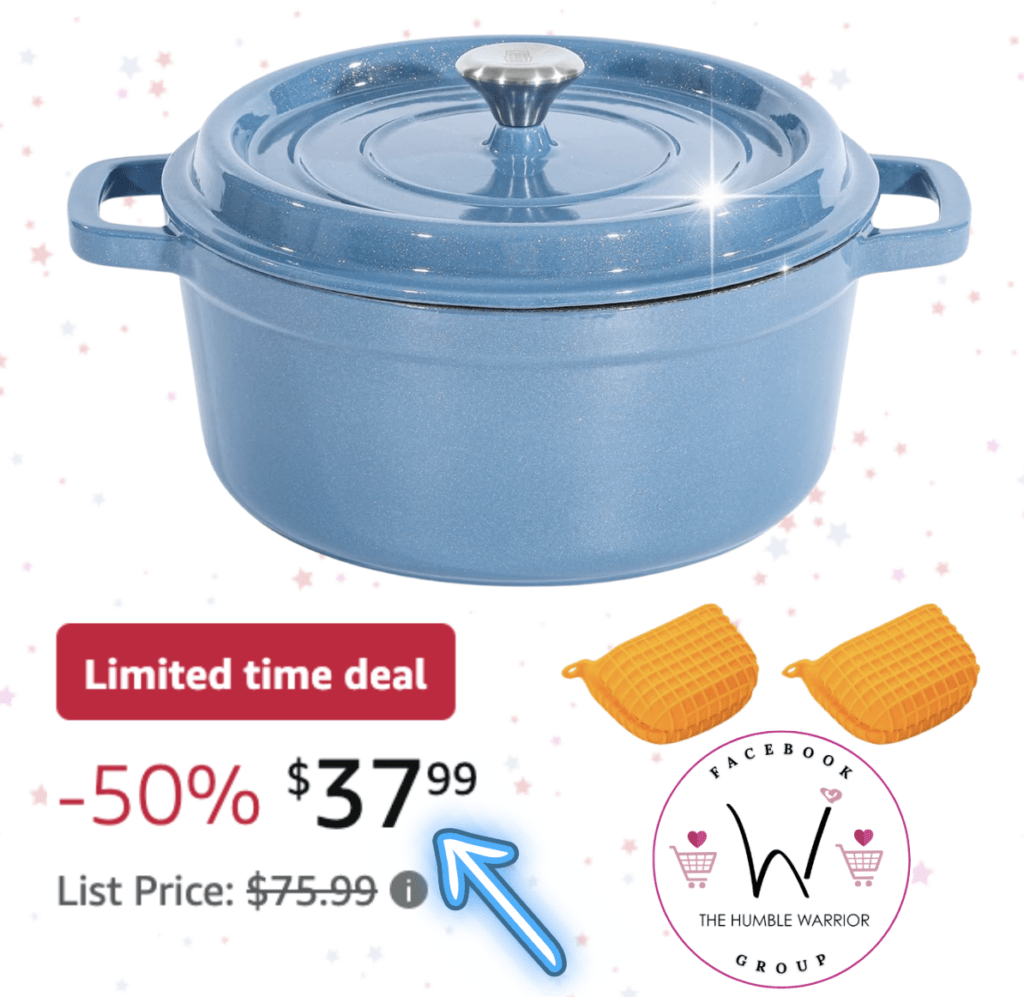 Enameled Cast Iron Dutch Oven Pot!